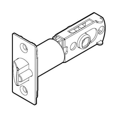 Kwikset 6-Way Adjustable Deadlatch, Bright Polished Chrome 83000-26